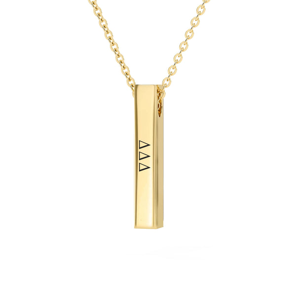 Thick Geometric Vertical Bar Pendant with A-Z Letters Customize Pendant  Necklace for Men Wome Valentine's Day Gift - AliExpress