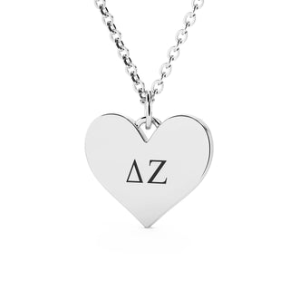 Heart Necklace Delta Zeta