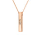Vertical 3D Pillar Bar Necklace Kappa Alpha Theta