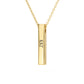 Vertical 3D Pillar Bar Necklace Kappa Kappa Gamma