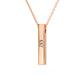 Vertical 3D Pillar Bar Necklace Kappa Kappa Gamma