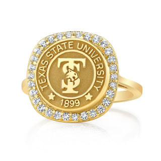The Milestone 249 university seal ring by San Jose Jewelers. 