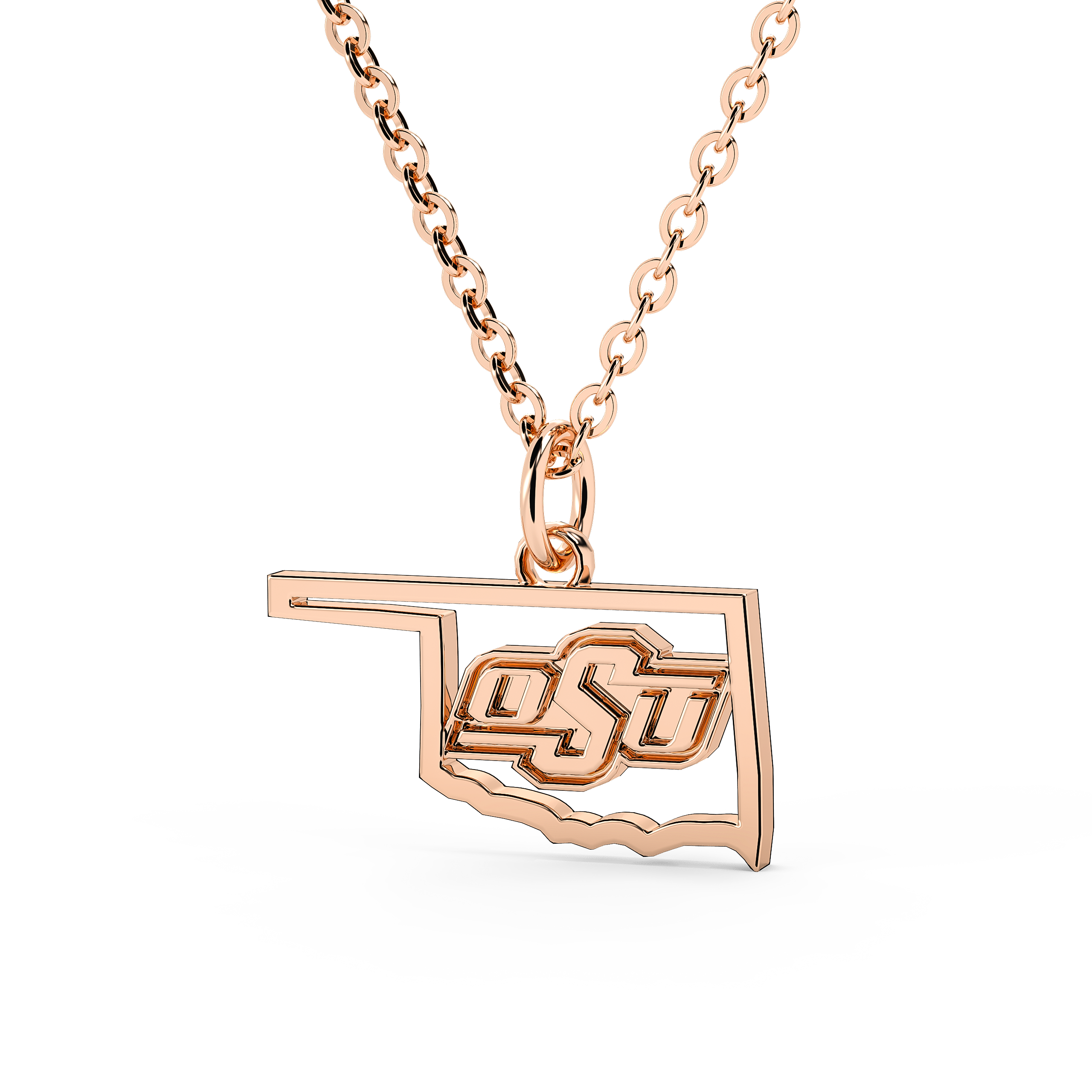 Stainless Oklahoma State University OSU Oklahoma Pendant – San Jose Jewelers