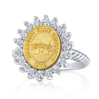 The Prestige 245 12x10 mm university collection ring by san jose jewelers. 