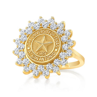 The Success 177 university seal ring by San Jose Jewelers.