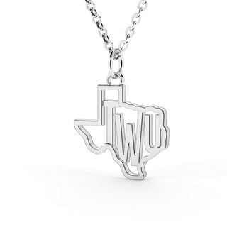 Stainless Texas Woman's University TWU Texas Pendant