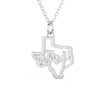 West Texas A&M Necklace | West Texas A&M Pendant | West Texas A&M University | WTAMU | University Jewelry | College Necklace | Texas Pendant | Texas Charm | Texas Shaped Necklaces | Gold Texas Pendant Necklace | Silver Texas Necklace | Rose Gold Texas Necklace