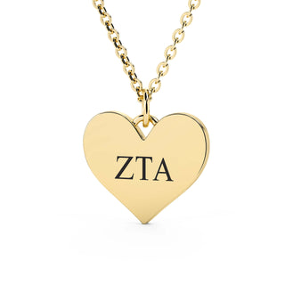 Collar Corazón Zeta Tau Alfa