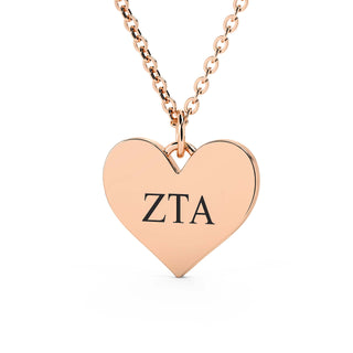 Collar Corazón Zeta Tau Alfa