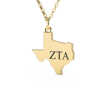 Solid Texas Necklace Zeta Tau Alpha