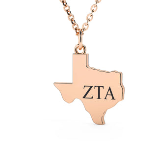 Collar sólido de Texas Zeta Tau Alpha